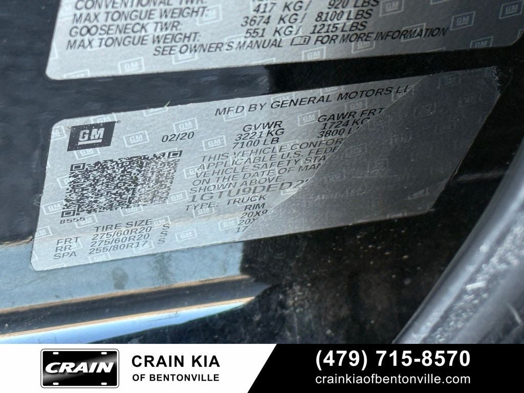 2020 GMC Sierra 1500 SLT - 4WD / CLEAN CARFAX