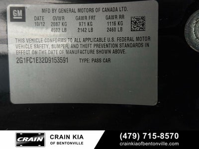 2013 Chevrolet Camaro 2LT