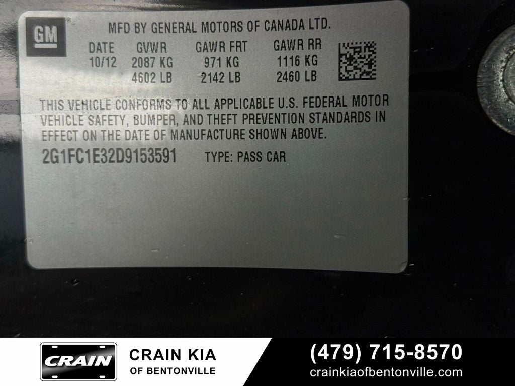 2013 Chevrolet Camaro 2LT