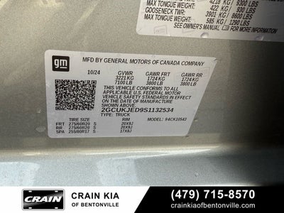 2025 Chevrolet Silverado 1500 High Country - 4WD / SUNROOF / ONE OWNER