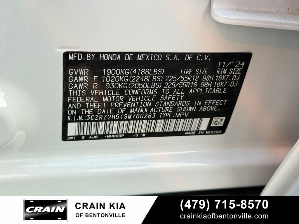 2025 Honda HR-V Sport - AWD / CLEAN CARFAX / ONE OWNER