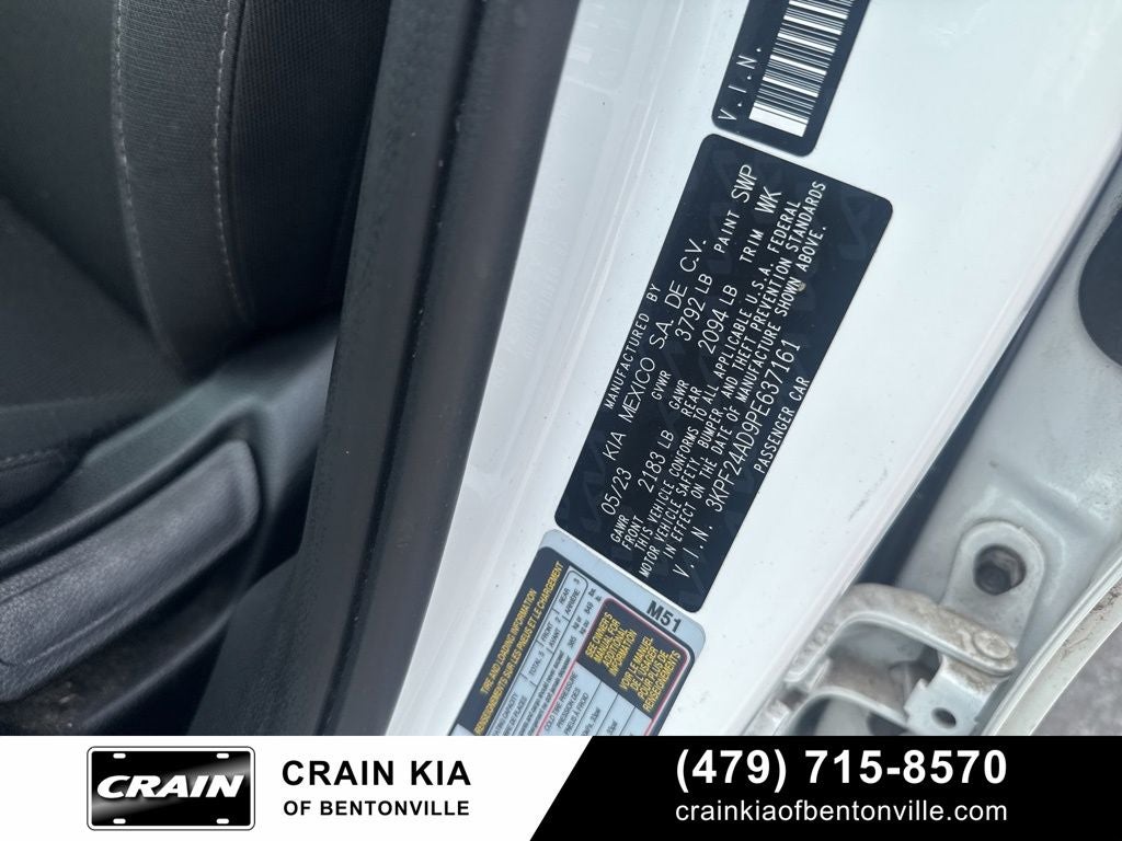 2023 Kia Forte LXS - KIA CPO / CLEAN CARFAX / TECH PACKAGE