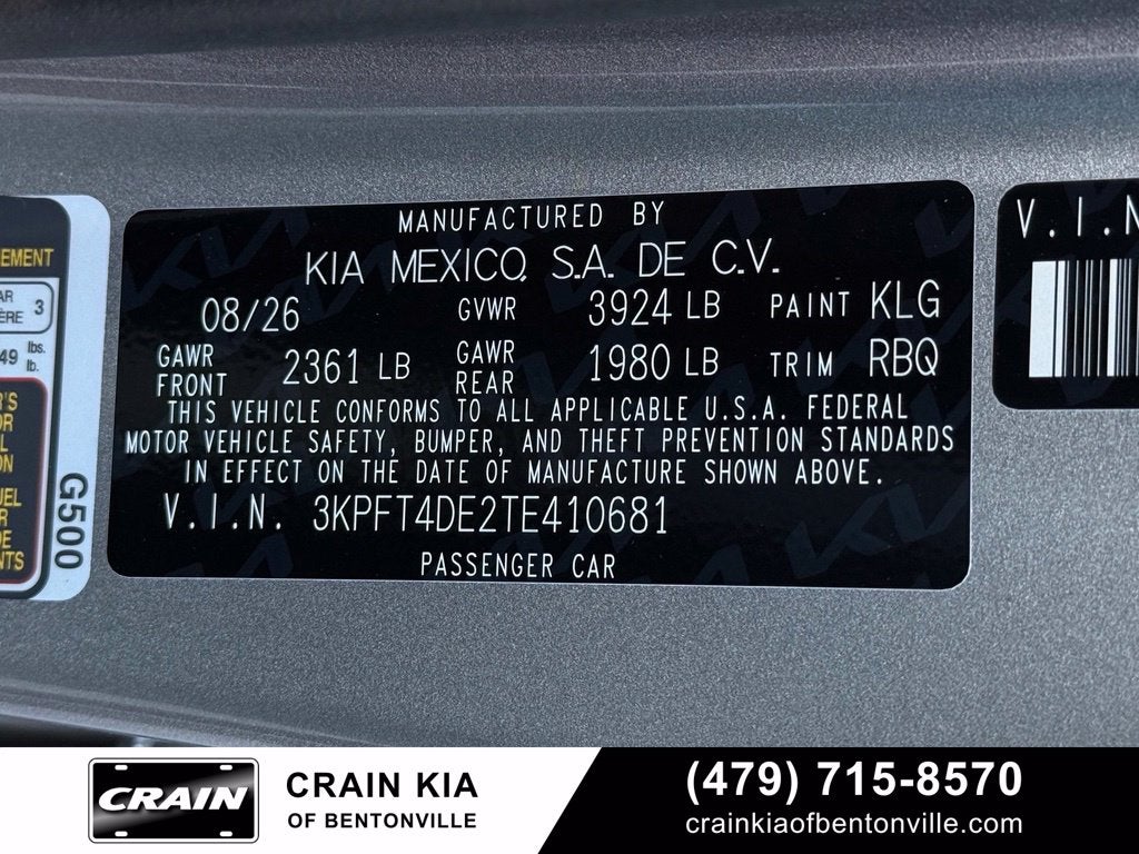 2026 Kia K4 LXS