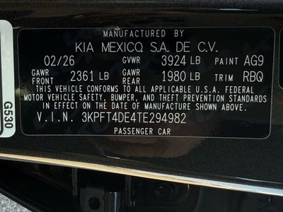 2026 Kia K4 LX