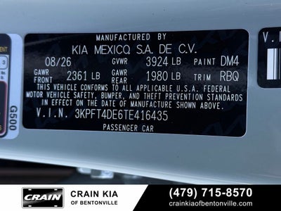 2026 Kia K4 LXS