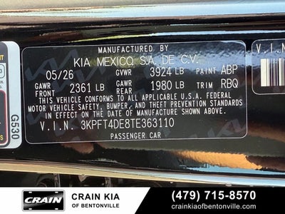 2026 Kia K4 LX