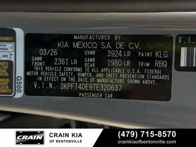 2026 Kia K4 LXS