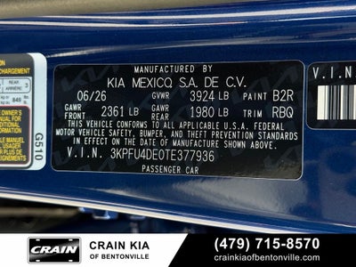2026 Kia K4 EX