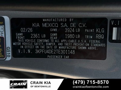 2026 Kia K4 EX