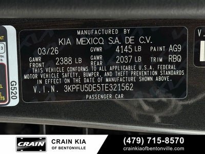 2026 Kia K4 GT-Line