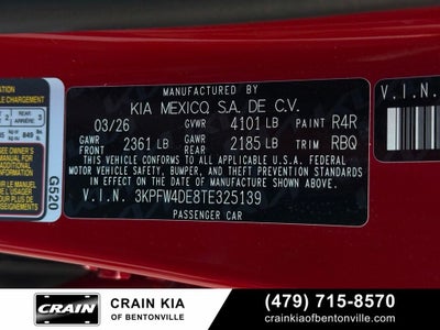 2026 Kia K4 GT-Line