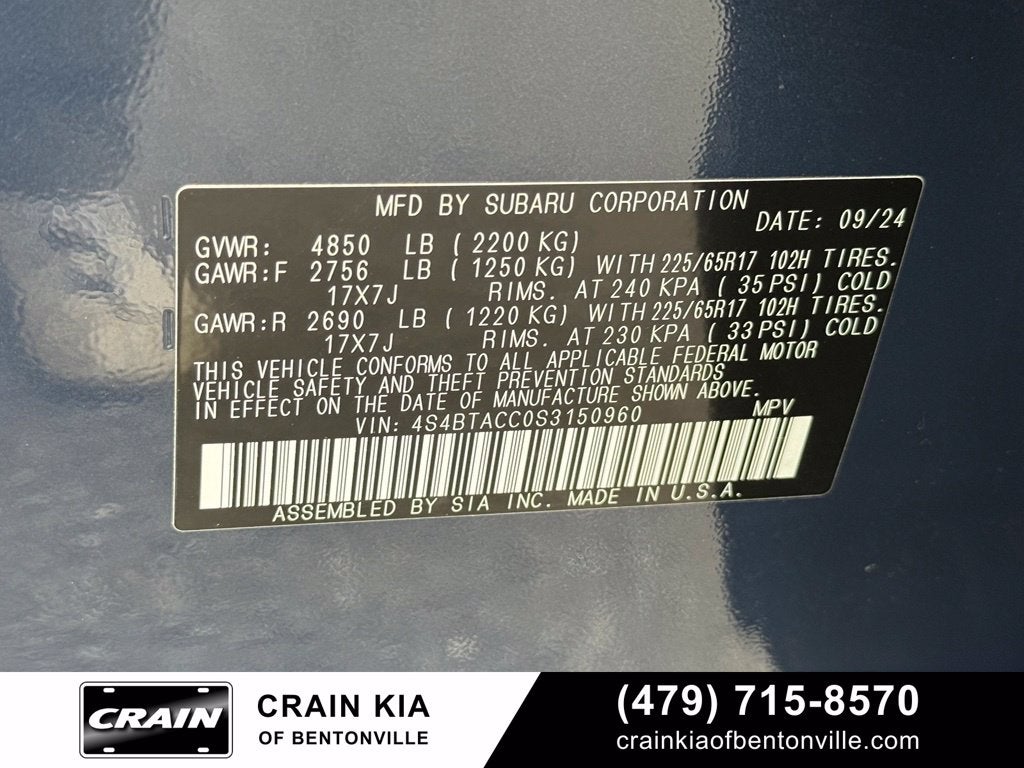 2025 Subaru Outback Premium - AWD / CLEAN CARFAX / ONE OWNER