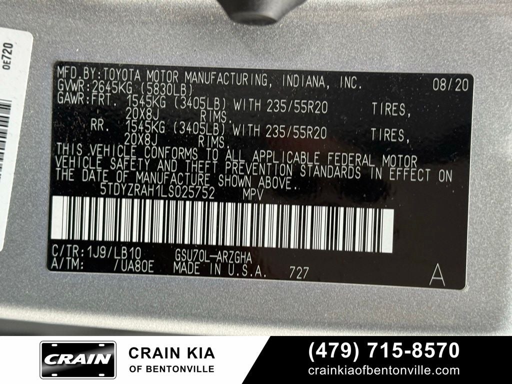 2020 Toyota Highlander Limited - CLEAN CARFAX / SUNROOF