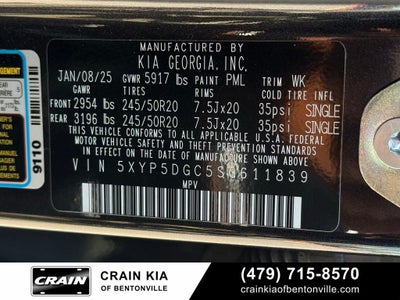 2025 Kia Telluride SX X-Line - KIA CPO / AWD / SUNROOF