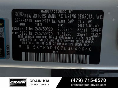 2020 Kia Telluride SX Prestige - AWD / SUNROOF / ONE OWNER