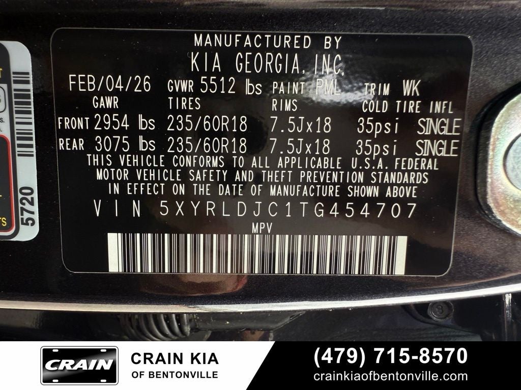2026 Kia Sorento S