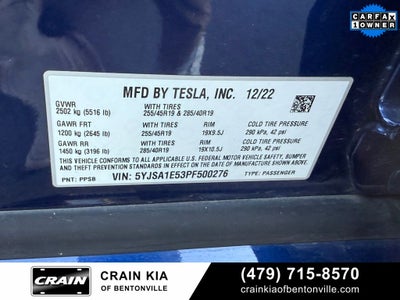 2023 Tesla Model S Standard Range - AWD / ONE OWNER