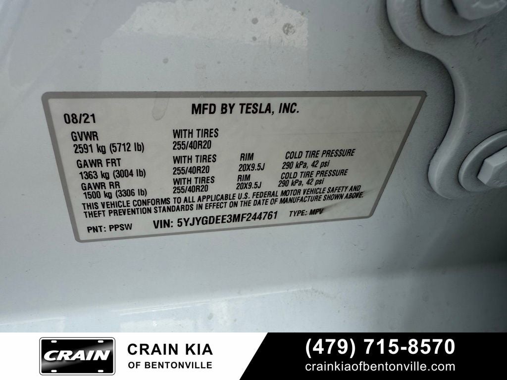 2021 Tesla Model Y Long Range - AWD