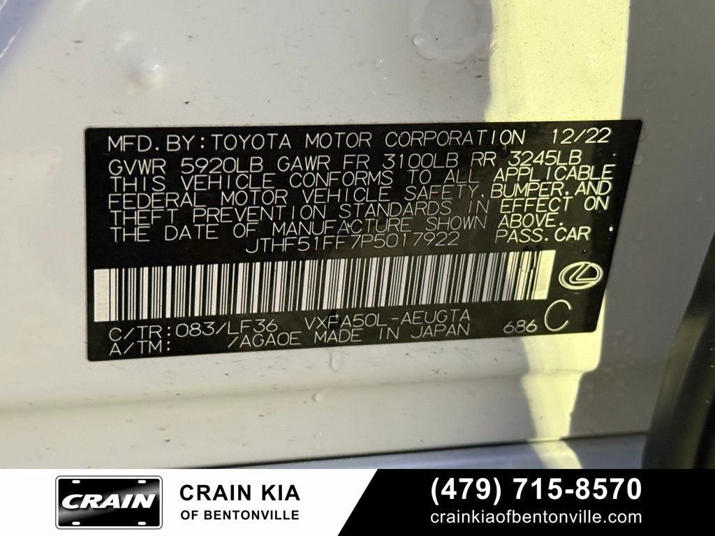 2023 Lexus LS 500 F Sport - SUNROOF / CLEAN CARFAX