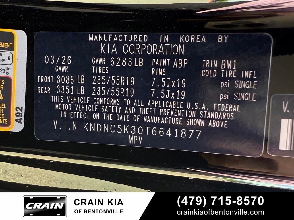 2026 Kia Carnival EX