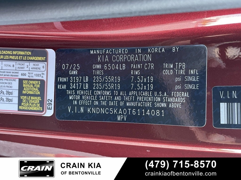 2026 Kia Carnival Hybrid EX