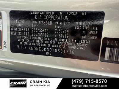 2026 Kia Carnival SX Prestige