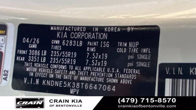 2026 Kia Carnival SX Prestige