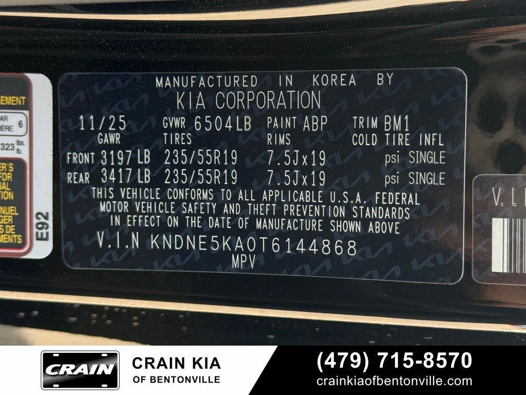 2026 Kia Carnival Hybrid SX