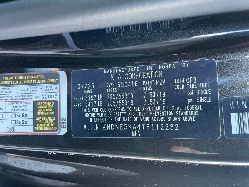 2026 Kia Carnival Hybrid SX