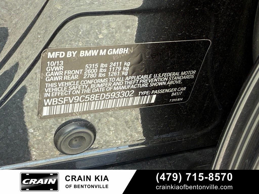 2014 BMW M5 Base - SUNROOF