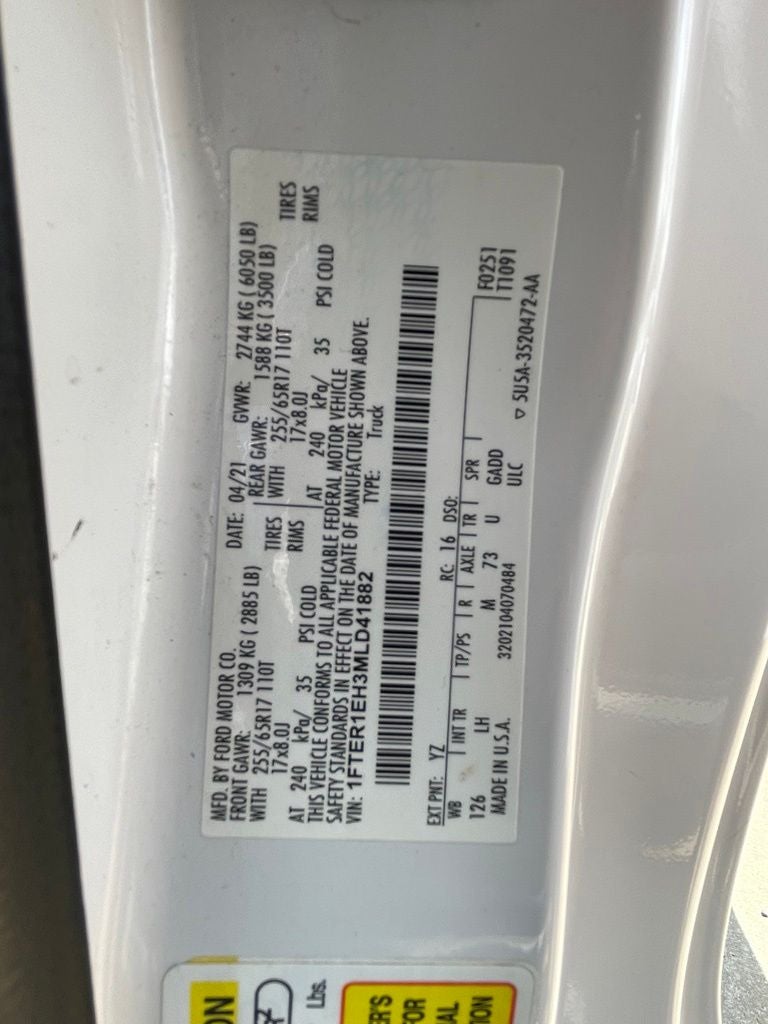 2021 Ford Ranger XLT ONE OWNER / CLEAN CARFAX