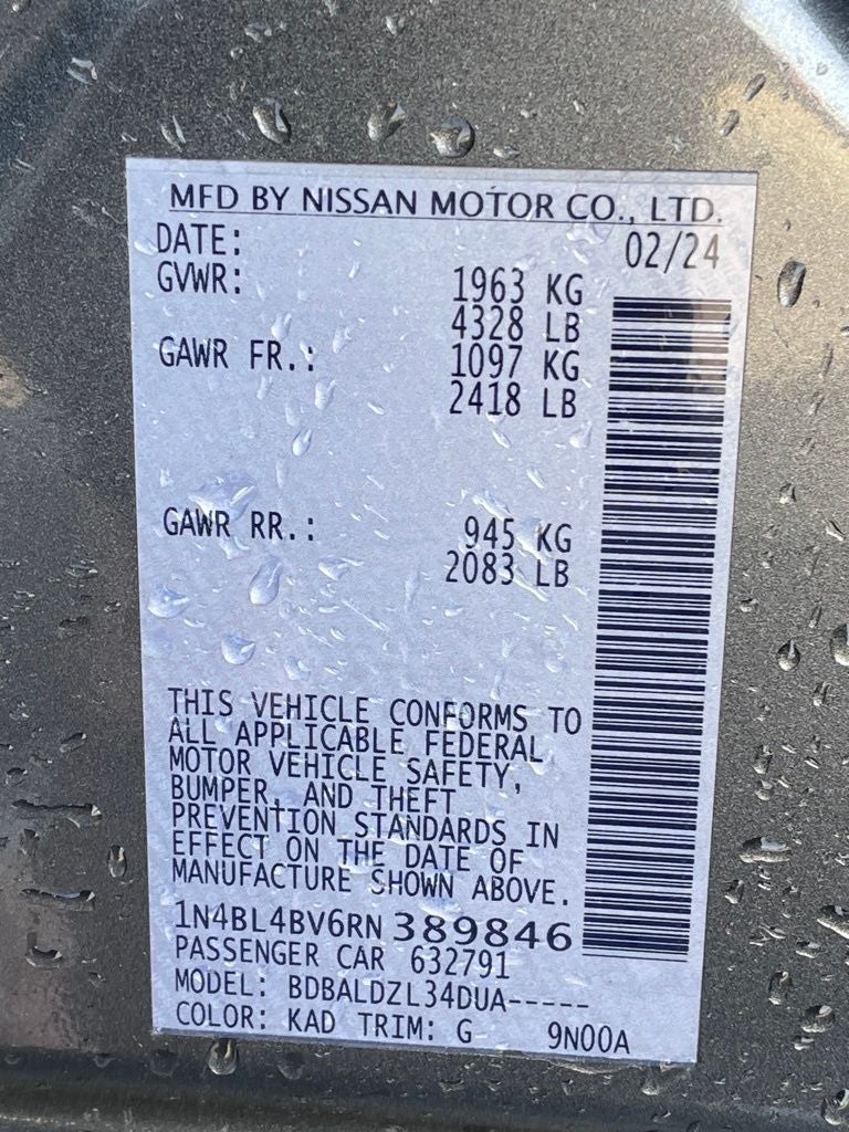 2024 Nissan Altima 2.5 S ONE OWNER / CLEAN CARFAX