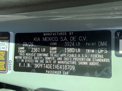2027 Kia K4 LXS