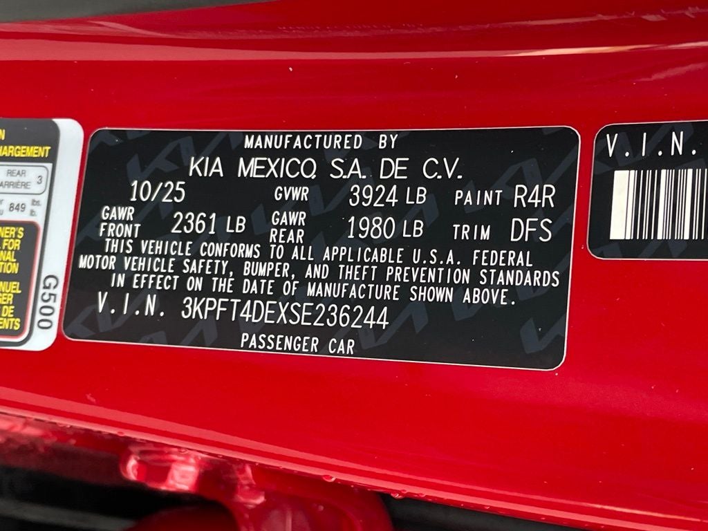 2025 Kia K4 LXS