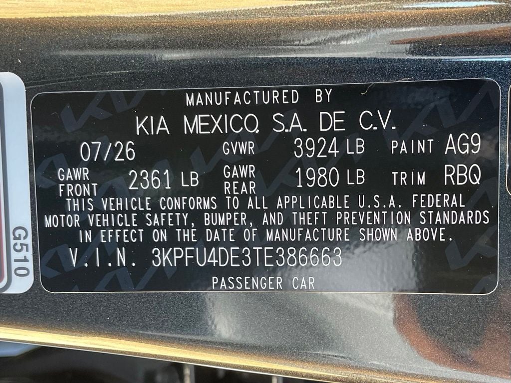 2026 Kia K4 EX