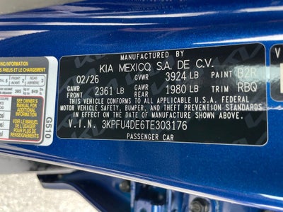 2026 Kia K4 EX
