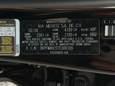 2026 Kia K4 GT-Line Turbo