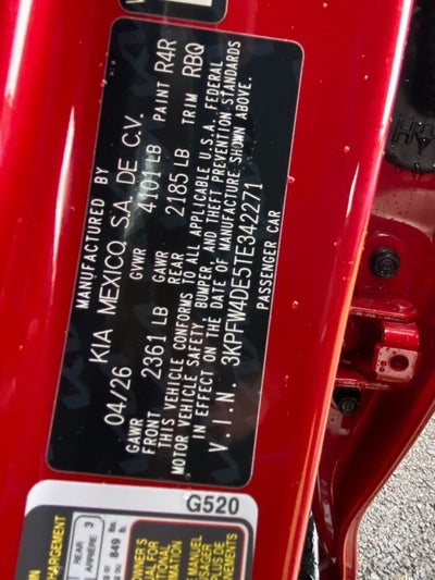 2026 Kia K4 GT-Line