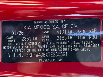 2026 Kia K4 GT-Line