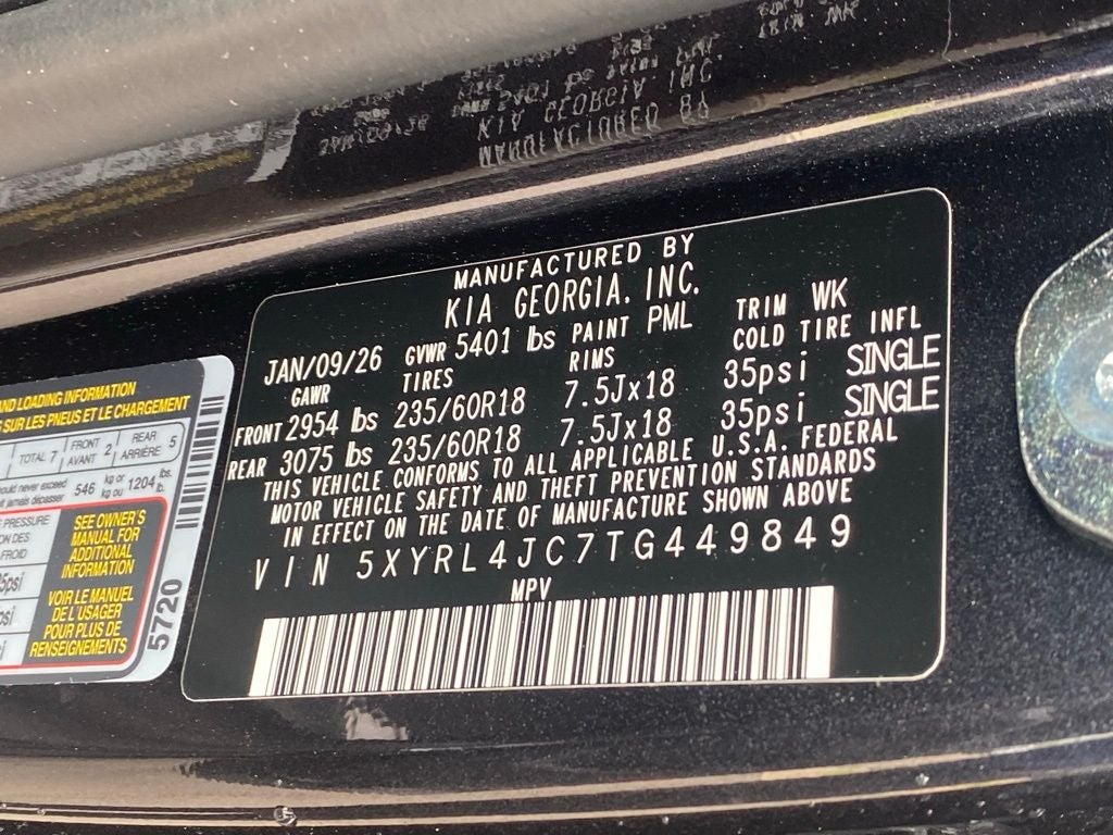 2026 Kia Sorento S