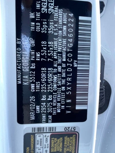 2026 Kia Sorento S