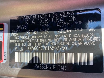 2026 Kia K5 GT-Line