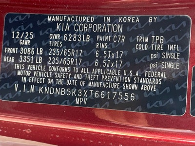 2026 Kia Carnival LXS