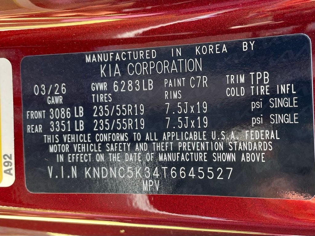 2026 Kia Carnival EX