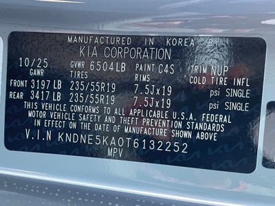 2026 Kia Carnival Hybrid SX Prestige