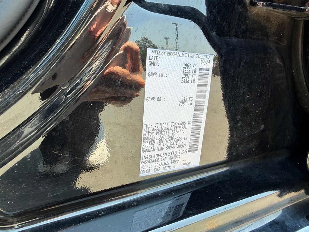 2025 Nissan Altima 2.5 SV