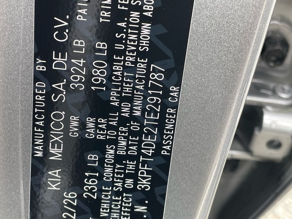 2026 Kia K4 LXS