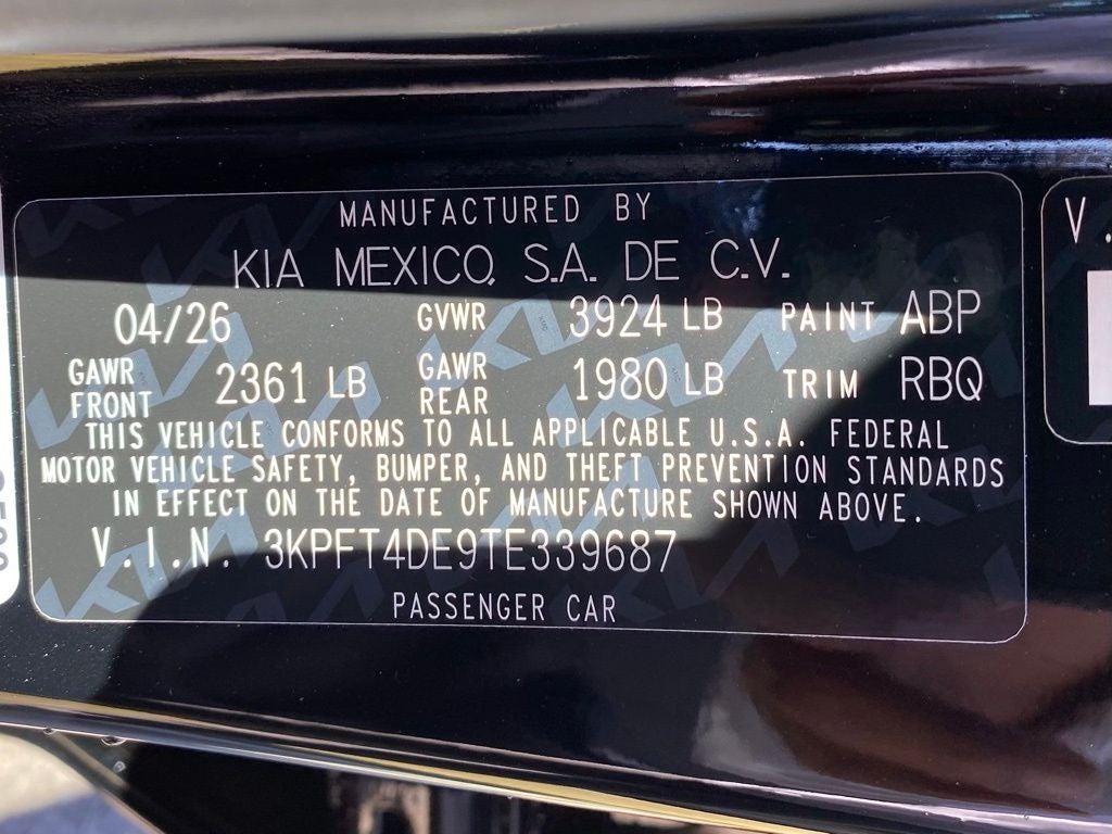 2026 Kia K4 LXS