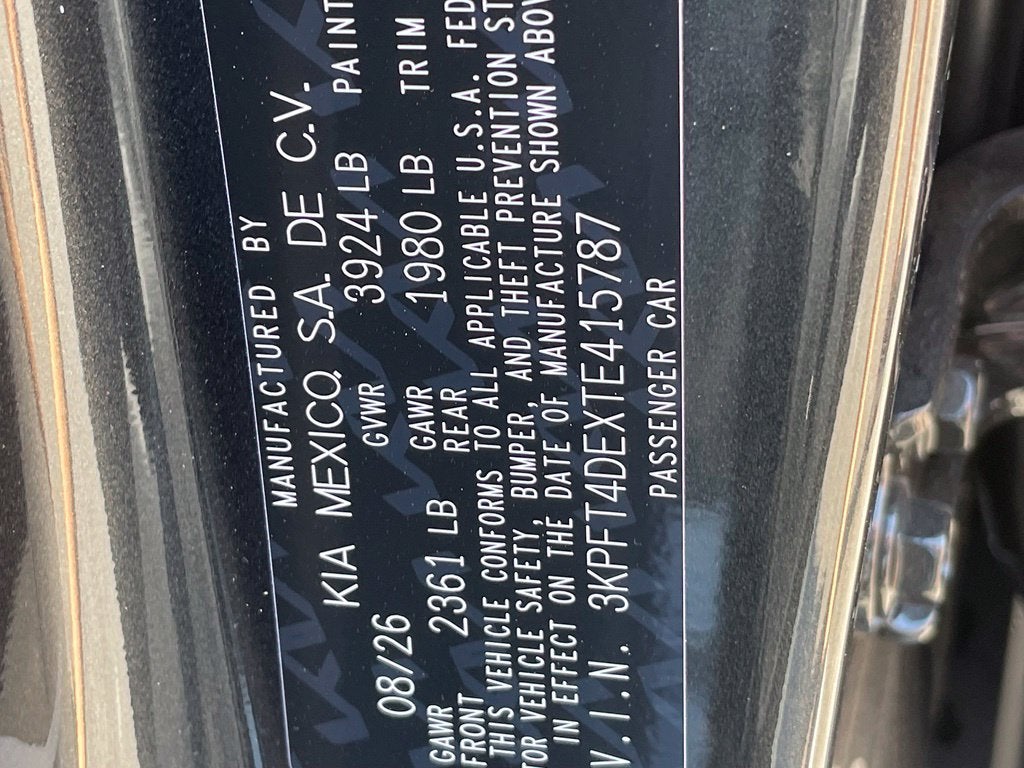 2026 Kia K4 LXS