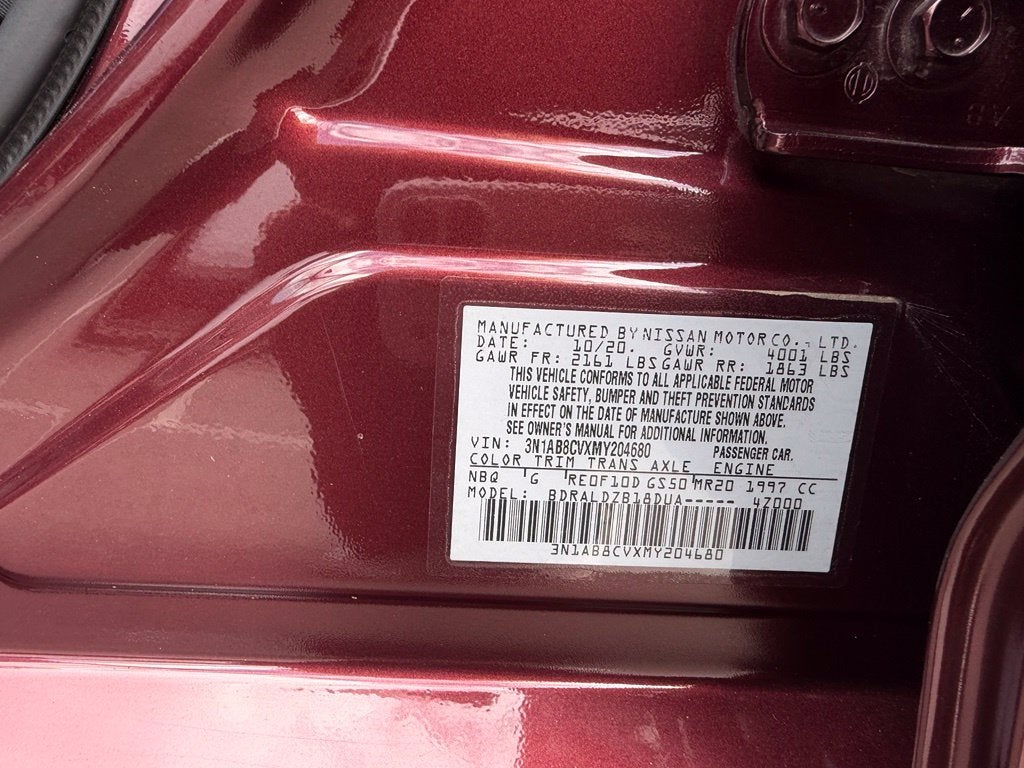 2021 Nissan Sentra SV